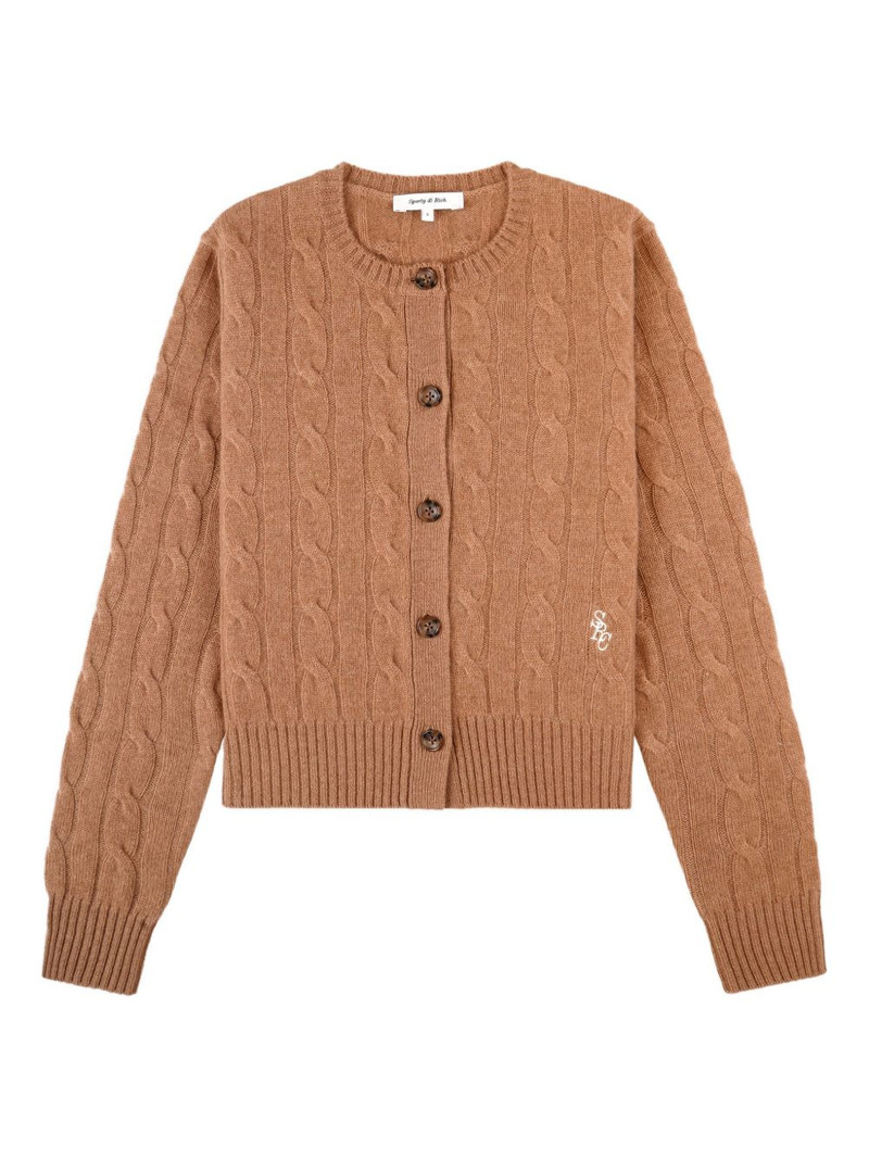SRC cable-knit buttoned cardigan 1