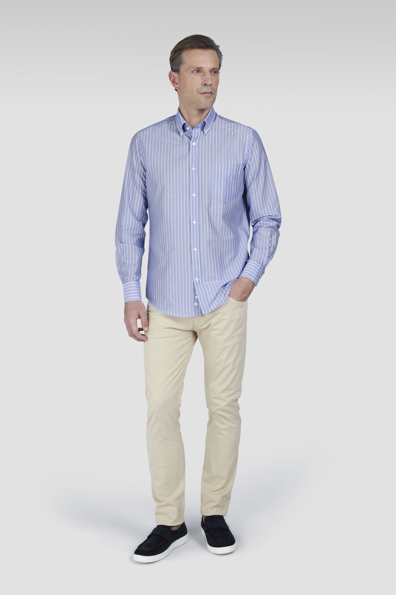 Paul & Shark SUMMER BREEZE COTTON BUTTON-DOWN SHIRT outlook