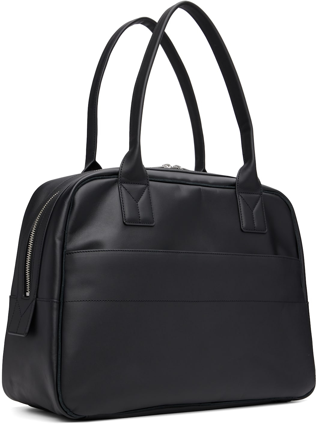 Black Leather Airliner Bag - 3