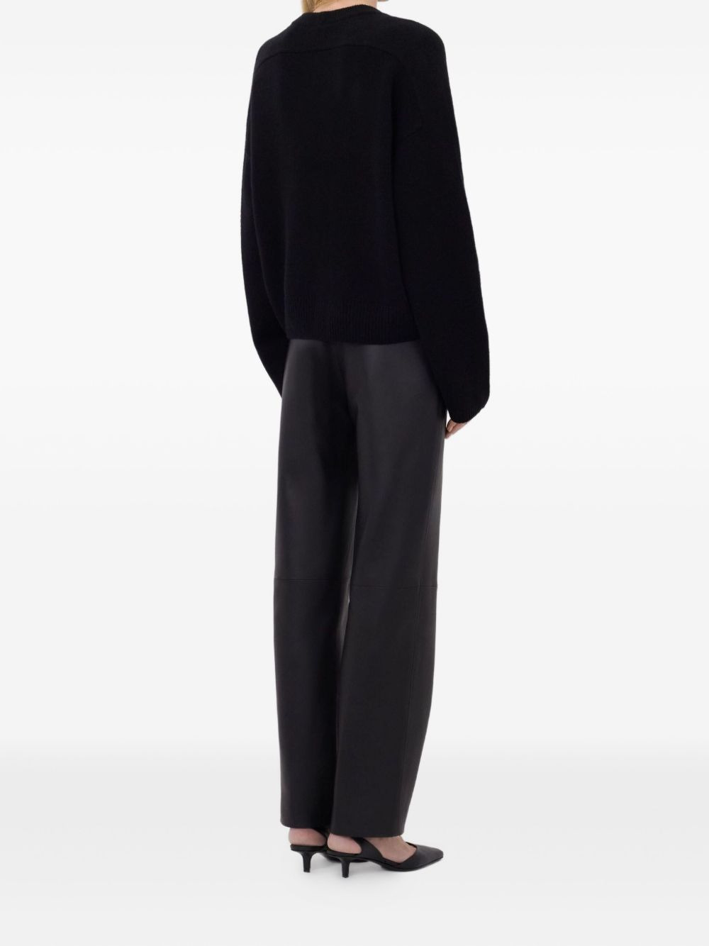 Bill draped metallic-ornament sweater - 4