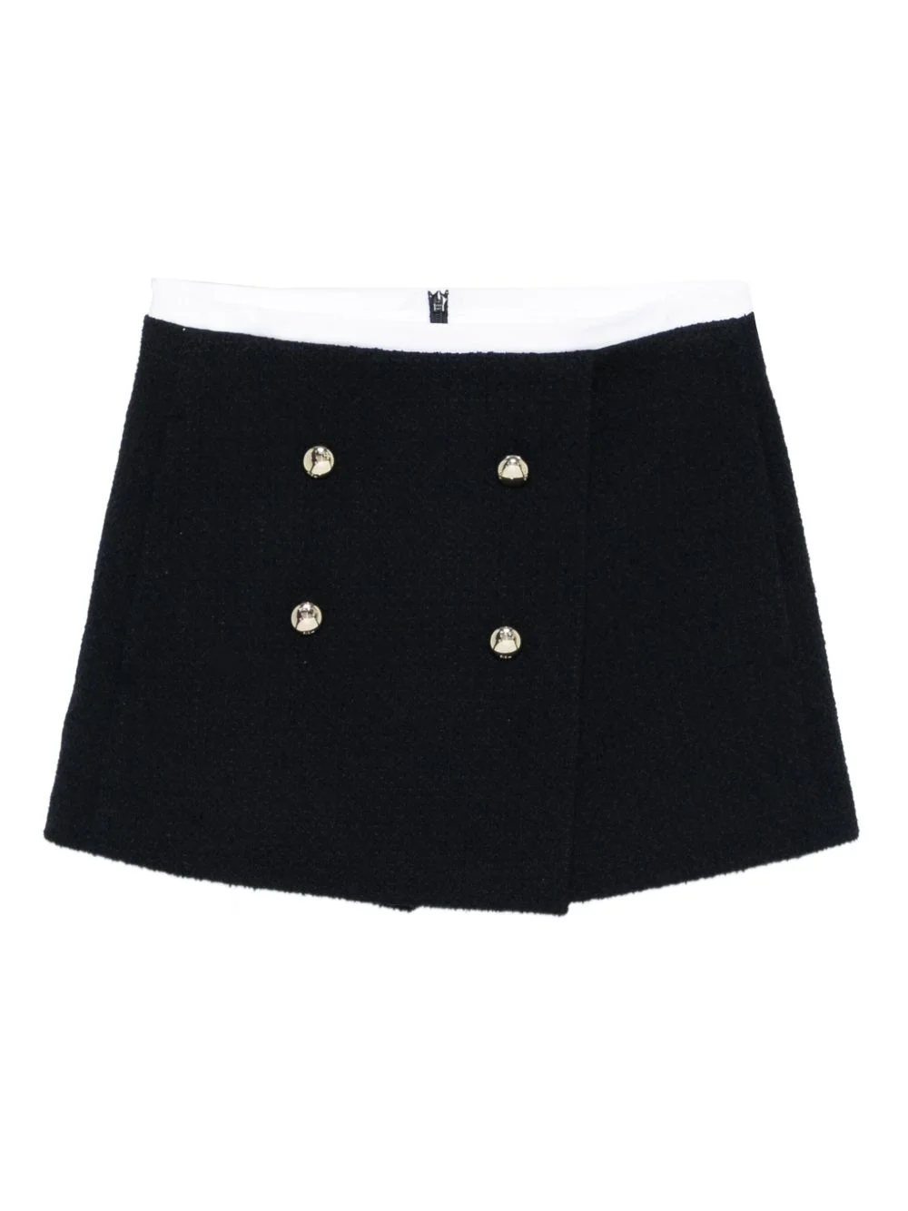 double-breasted button-detail shorts - 1