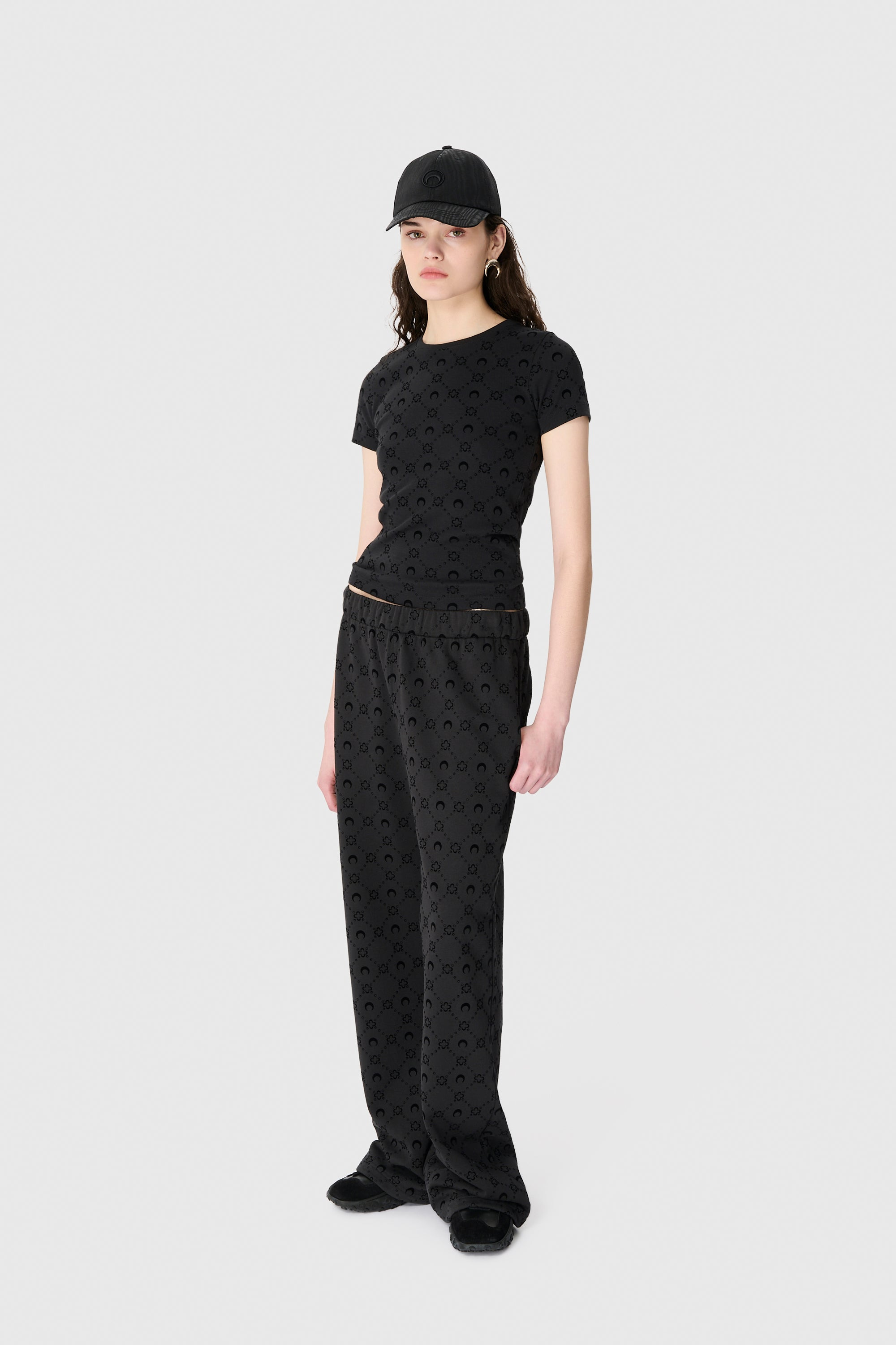 Moonogram Flocked Fleece Sweatpants - 5