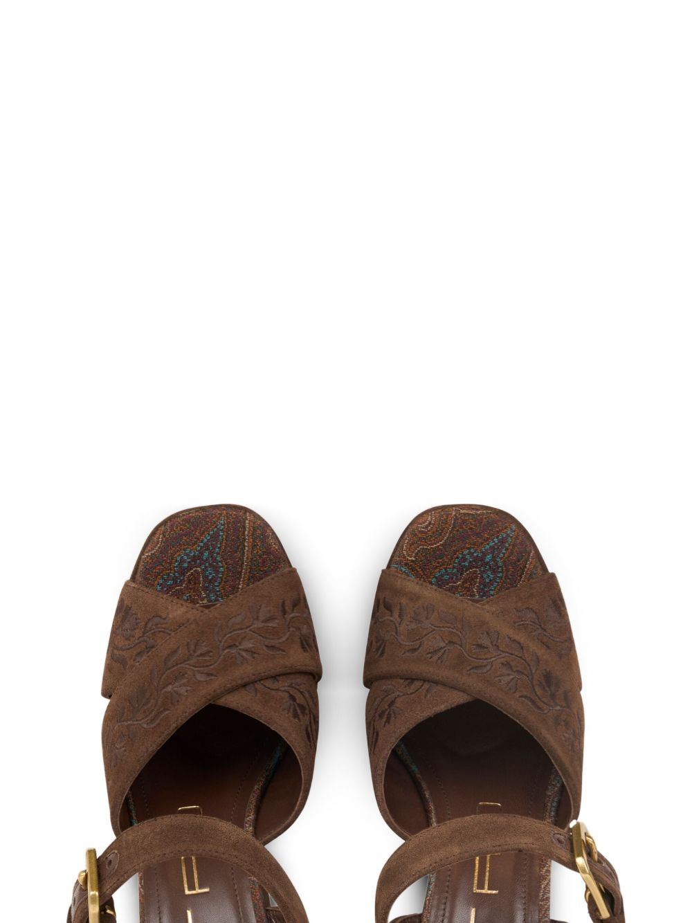 115mm suede sandals - 3