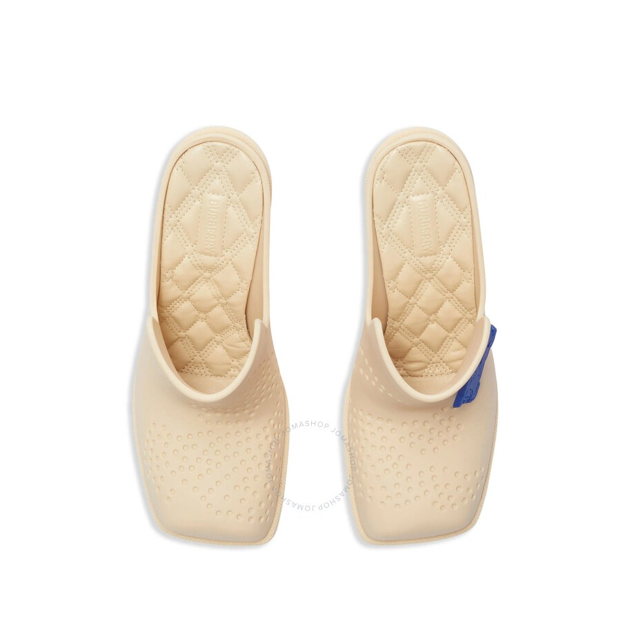 Burberry Highland Equestrian Knight Square-Toe Mules - 4