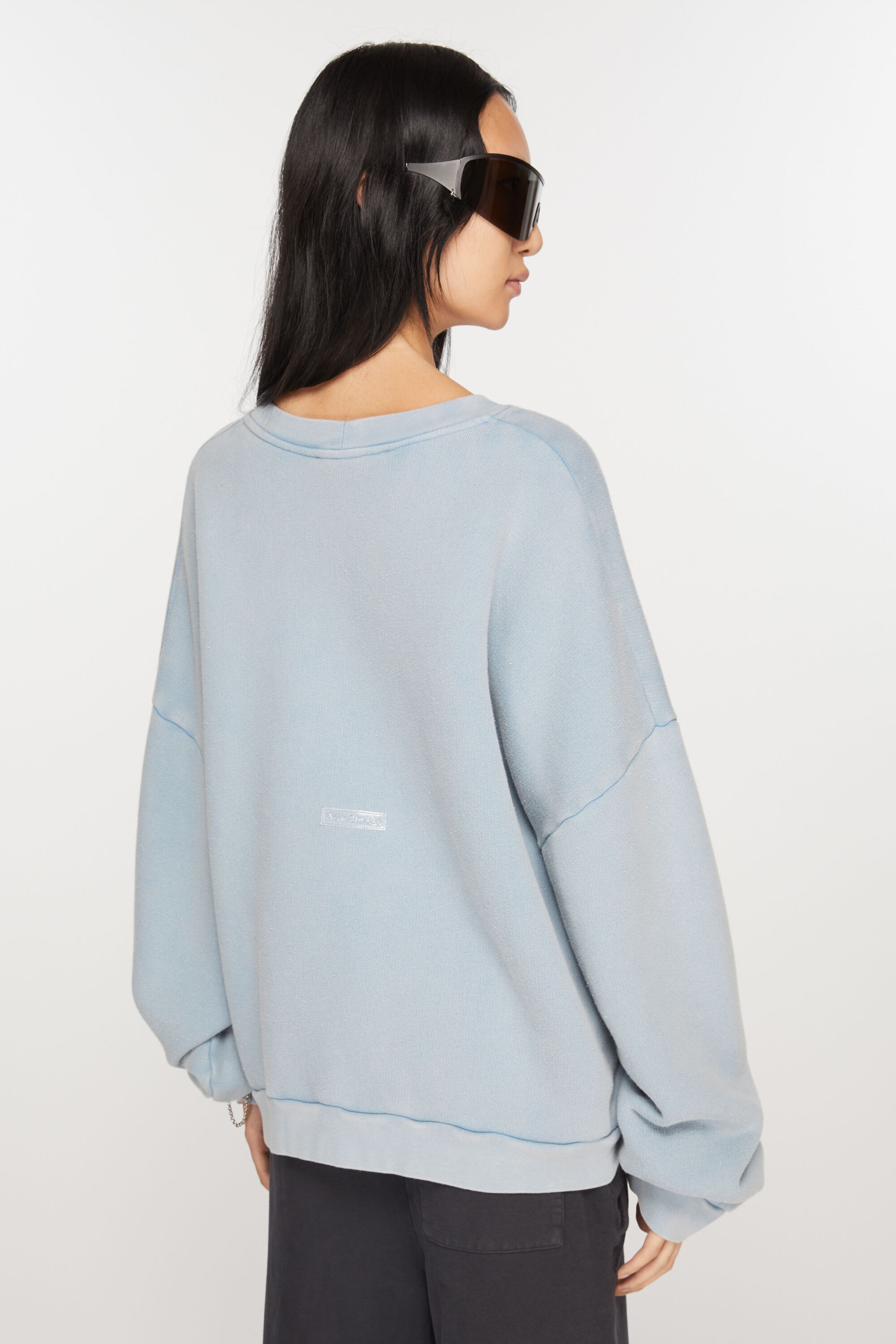 Crew neck sweater - Old blue - 3