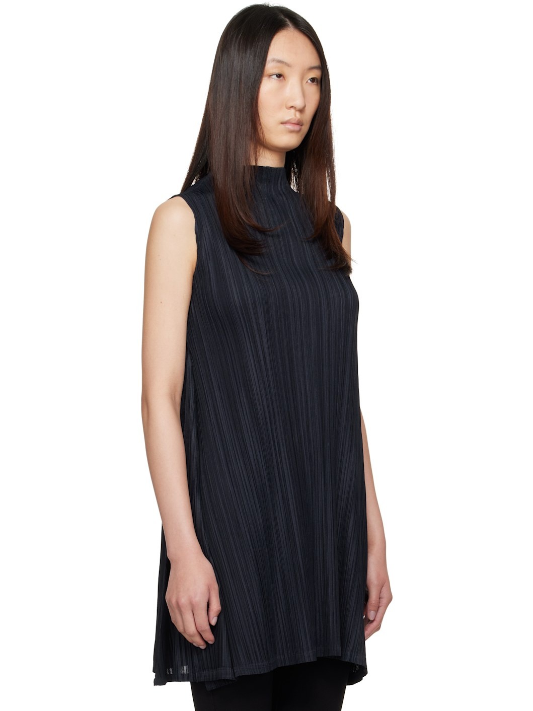 Navy Mid-April Mellow Pleats Tunic - 2