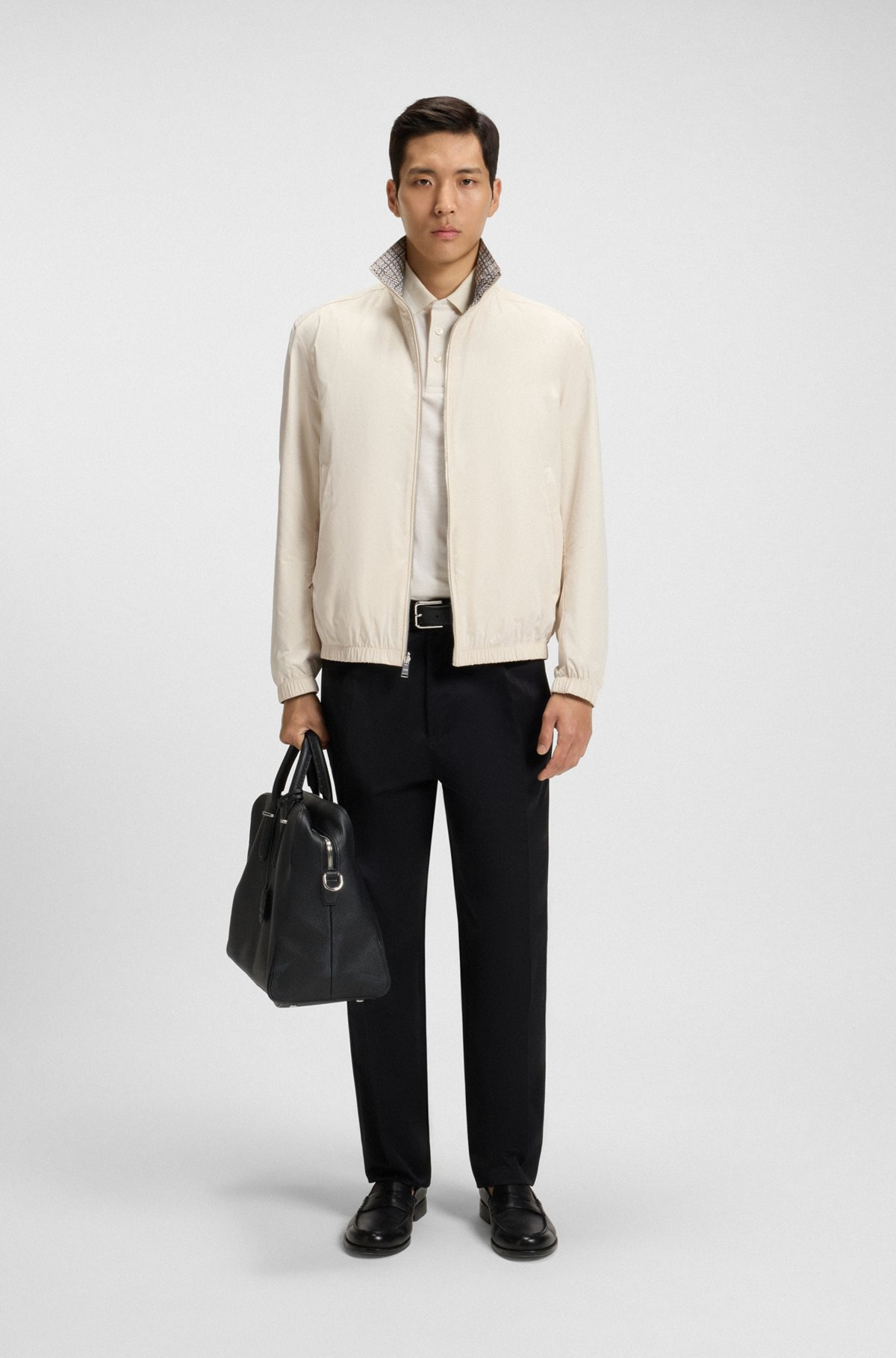 WATER-REPELLENT REVERSIBLE JACKET WITH CHECK PATTERN - 3