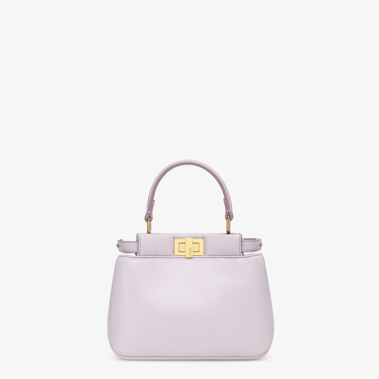 Lilac nappa leather bag - 1