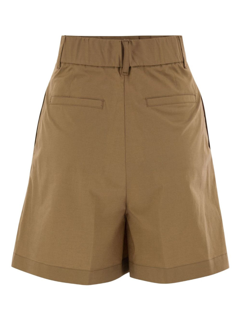 Herno button zip-fastening shorts outlook
