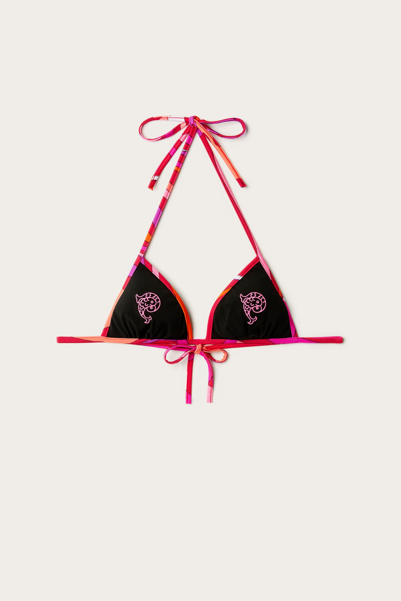 EMBROIDERED TRIANGLE BRA 1