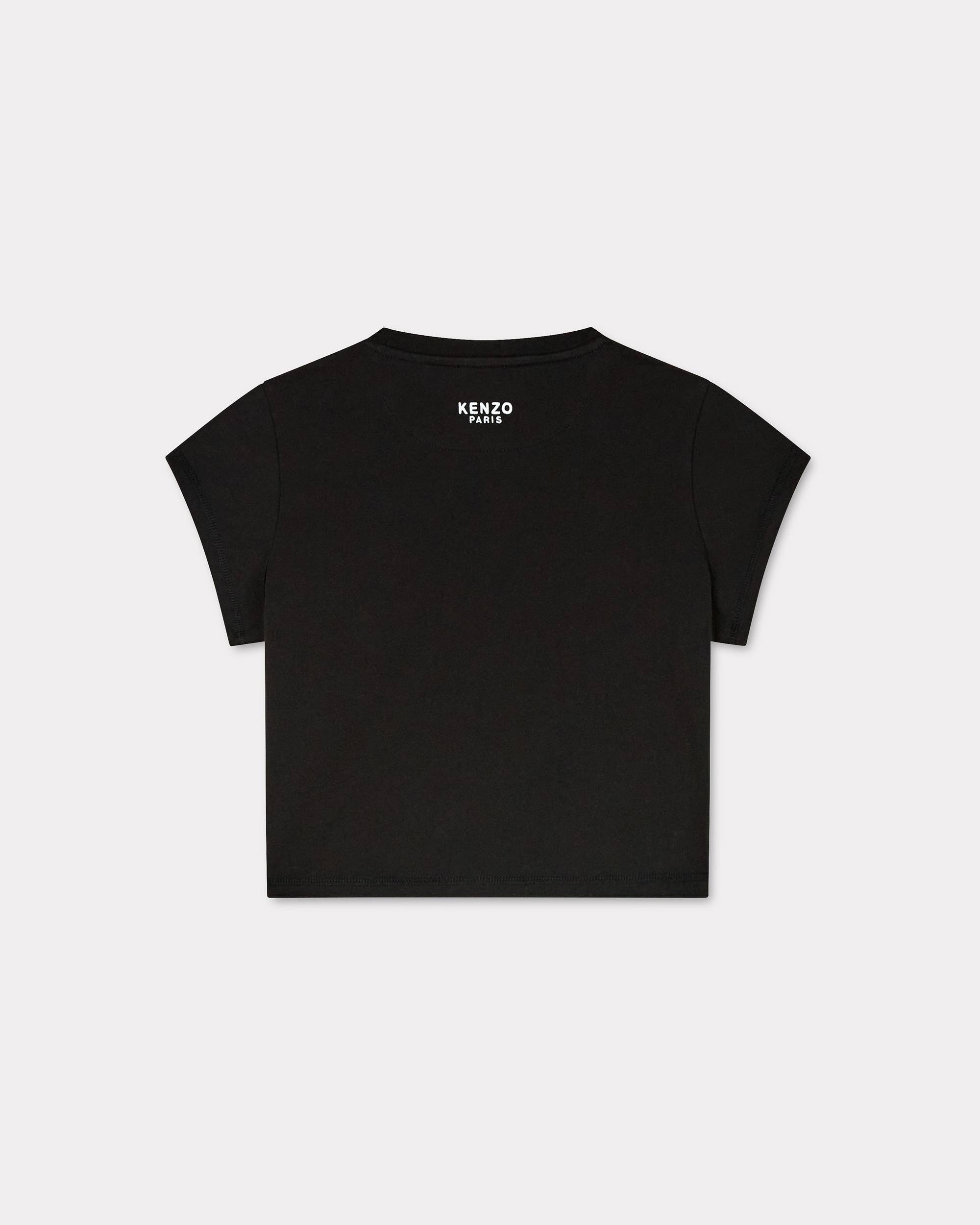 'Boke Flower' cropped embroidered T-shirt - 2