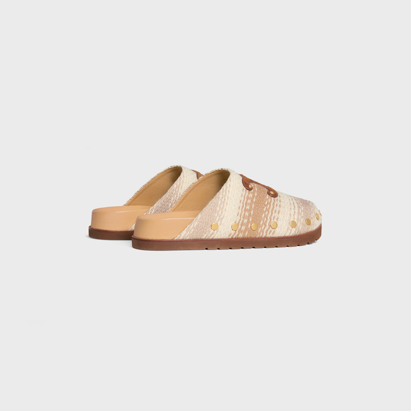 CELINE CELINE PITEA CLOG IN Striped Cotton Textile outlook