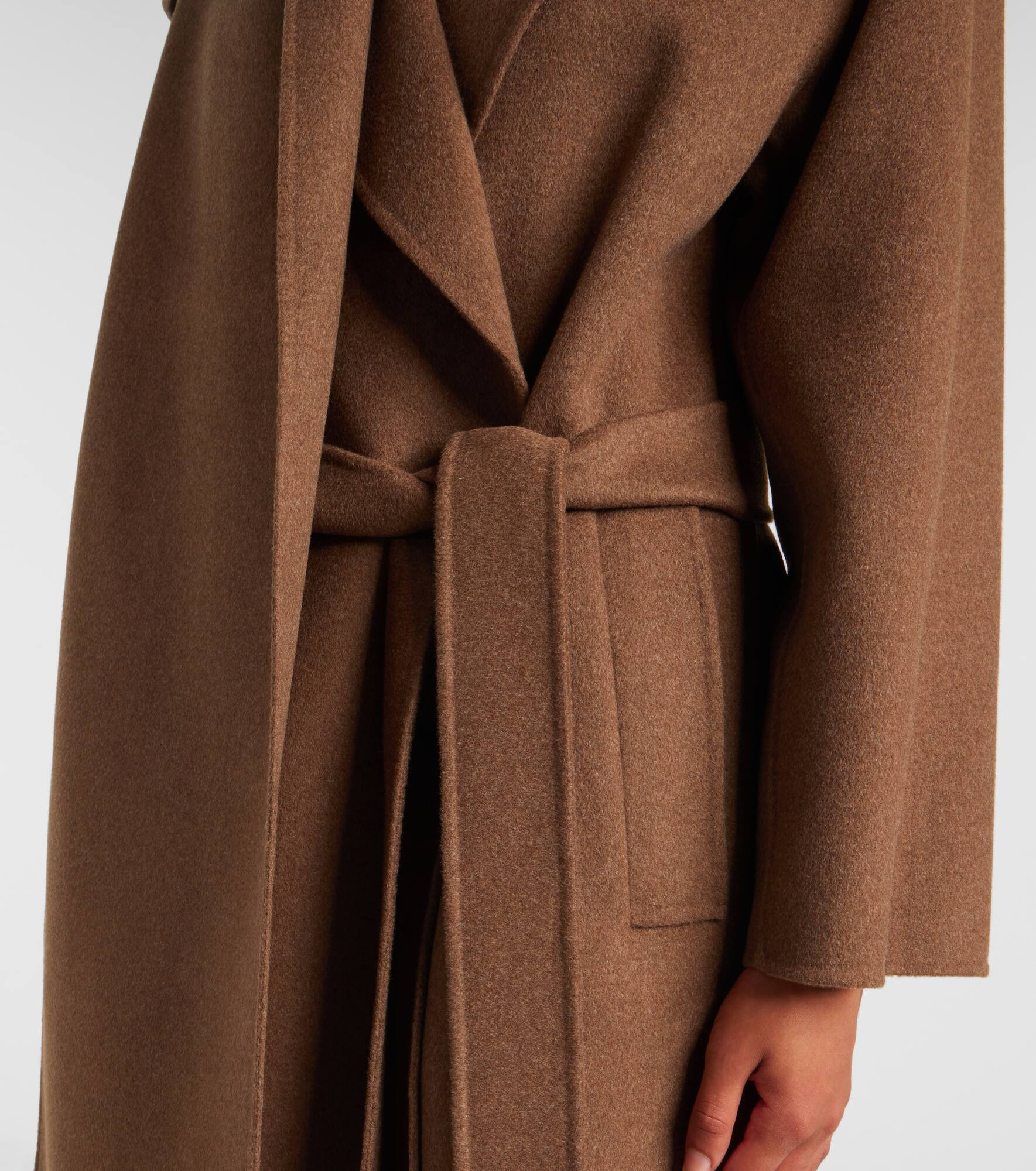 Curoe virgin wool wrap coat - 5