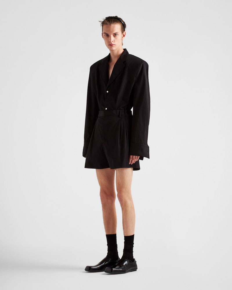 Prada Single-breasted cotton jacket outlook