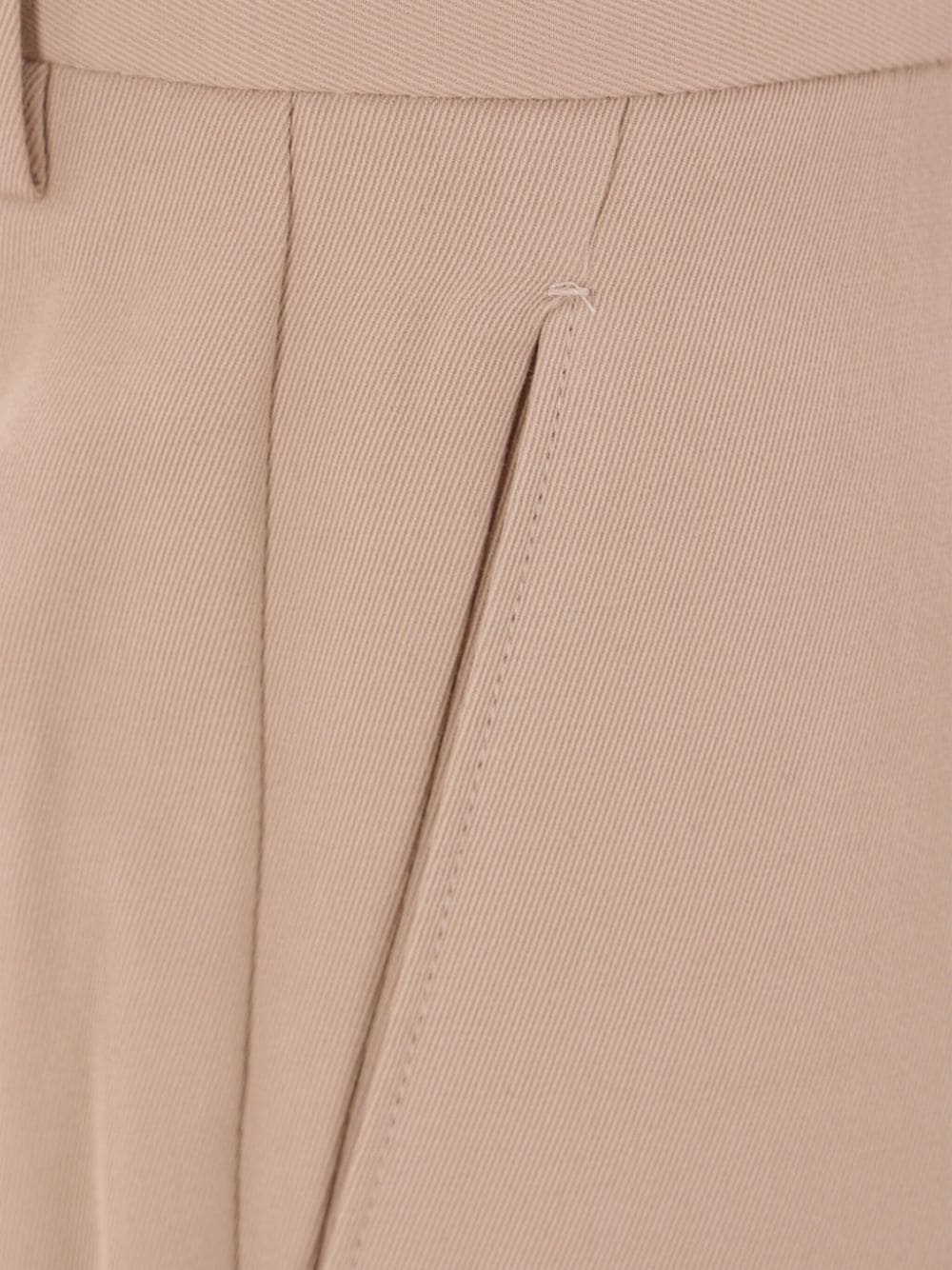 pleated straight-leg trousers - 4