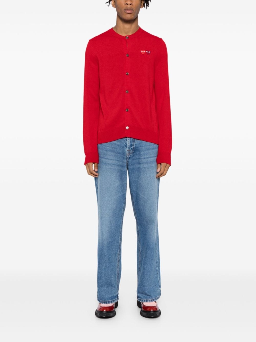 embroidered cardigan - 3