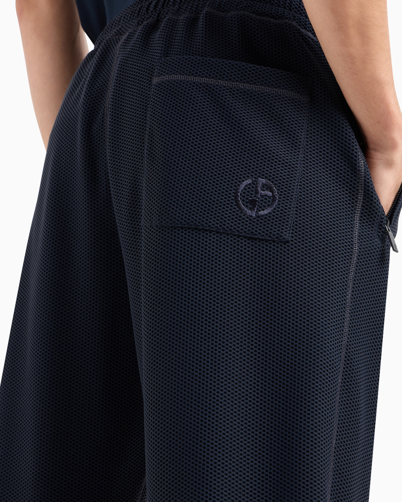 Stretch jersey flat-front trousers - 5