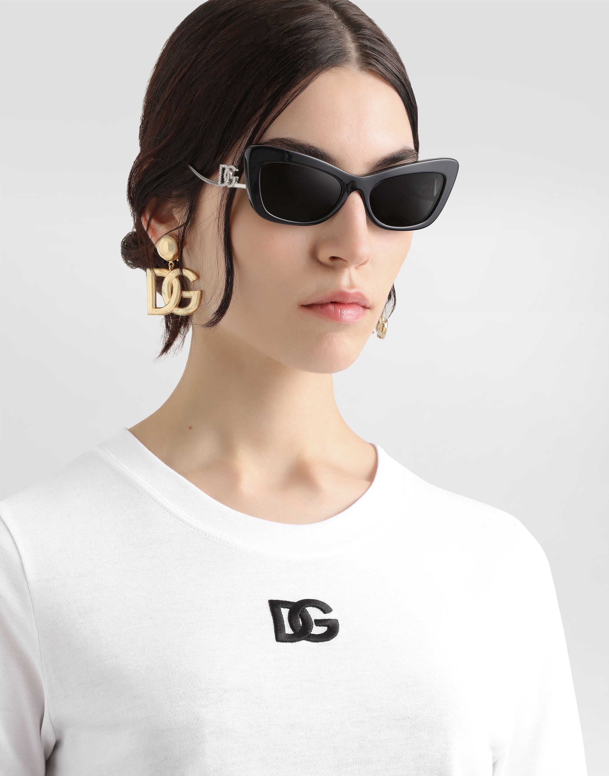 Jersey T-shirt with DG logo embroidery - 4