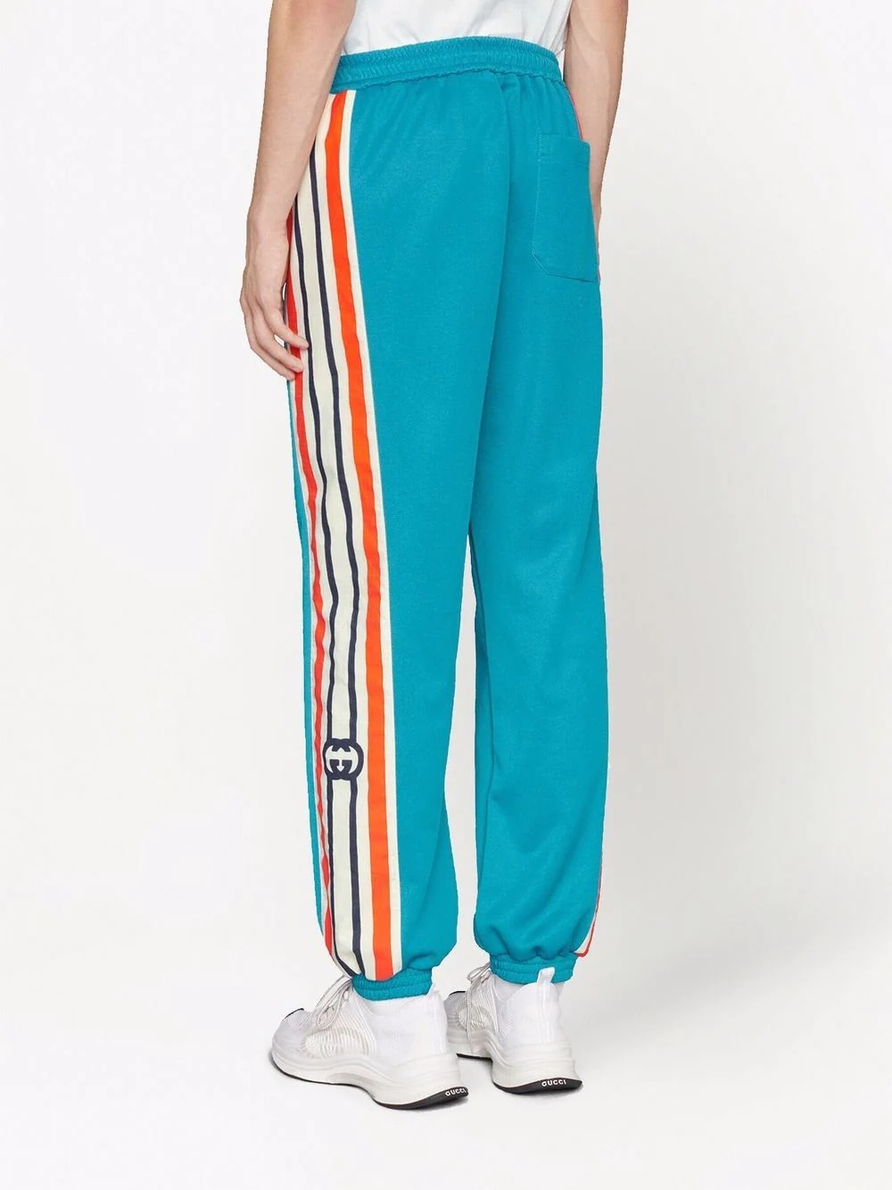 side-stripe track pants - 4