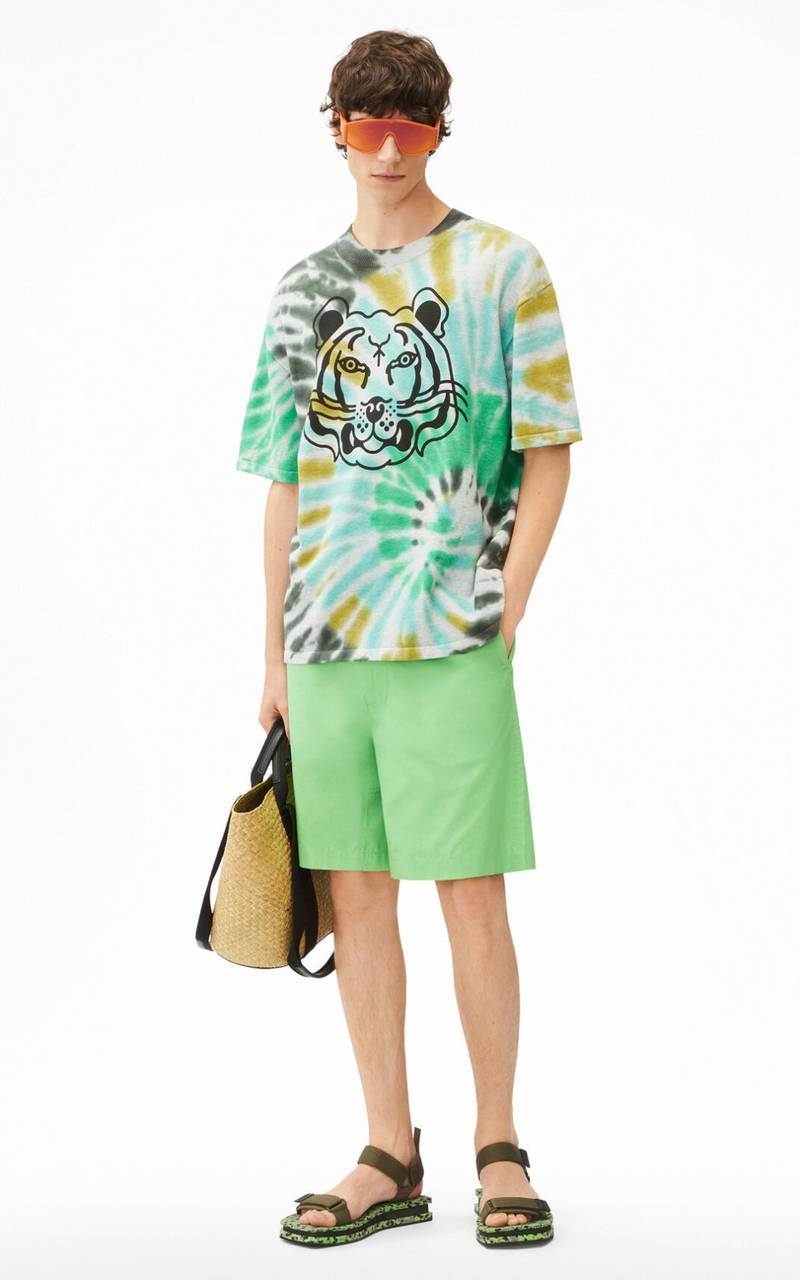 K-Tiger tie-dyed knit T-shirt 3