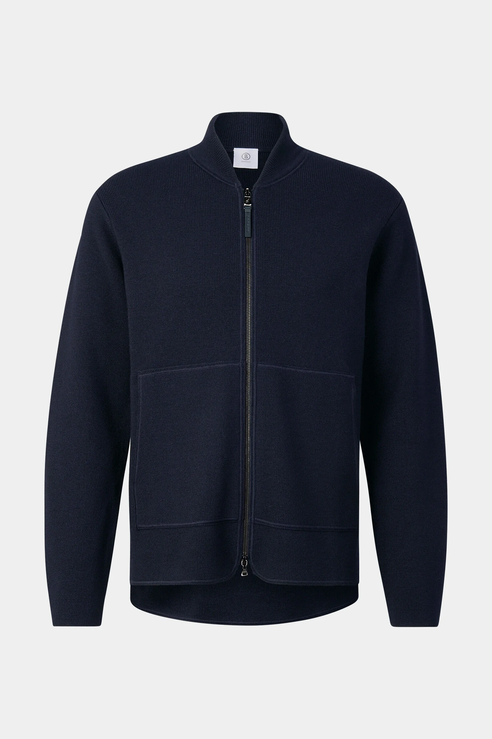 Virgin wool cardigan Everest in Navy blue - 1