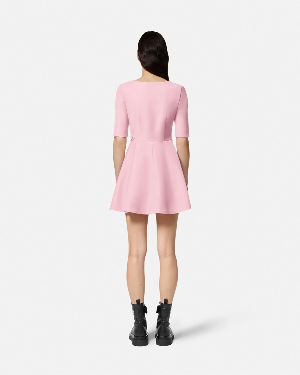 Baroque Buckle Shift Mini Dress - 5