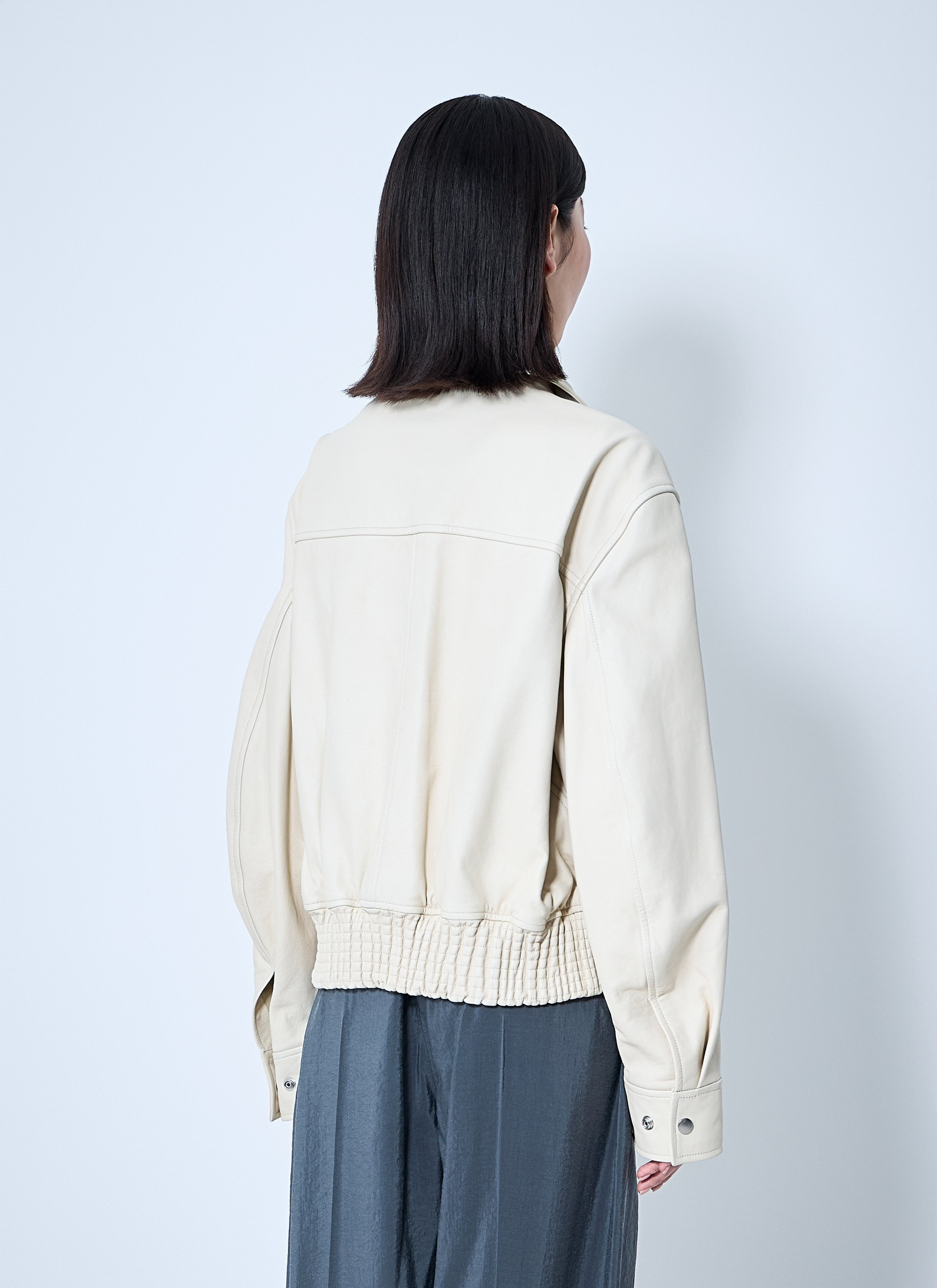 Lemaire Women Leather Blouson - 4
