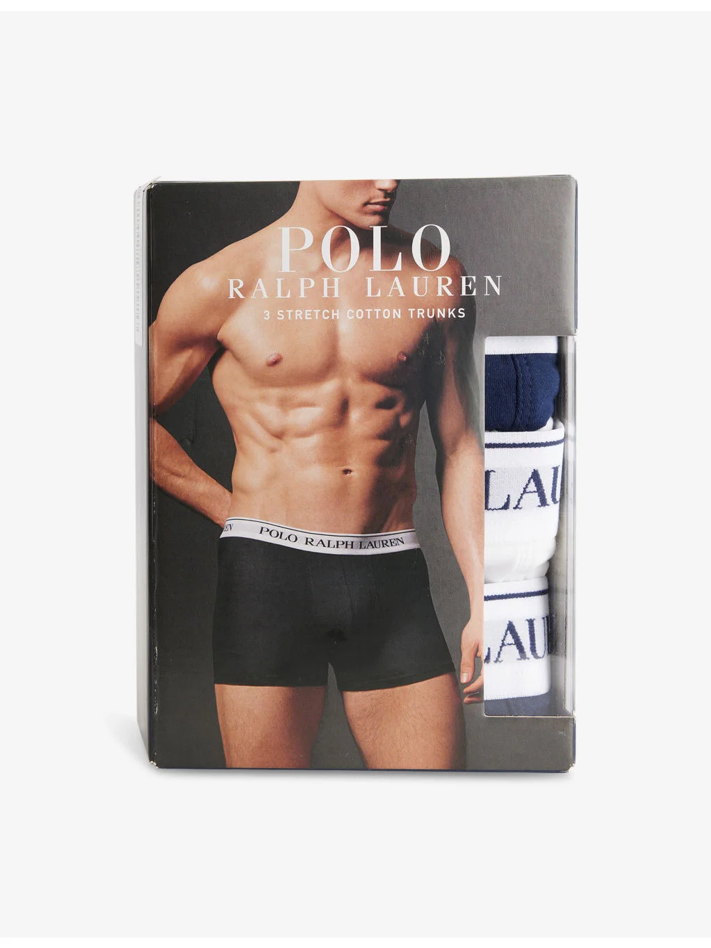 Pack of three branded-waistband stretch-cotton trunks - 1