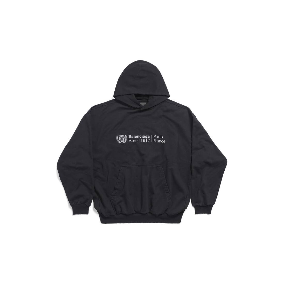 Institutional Hoodie Medium Fit in Black - 1