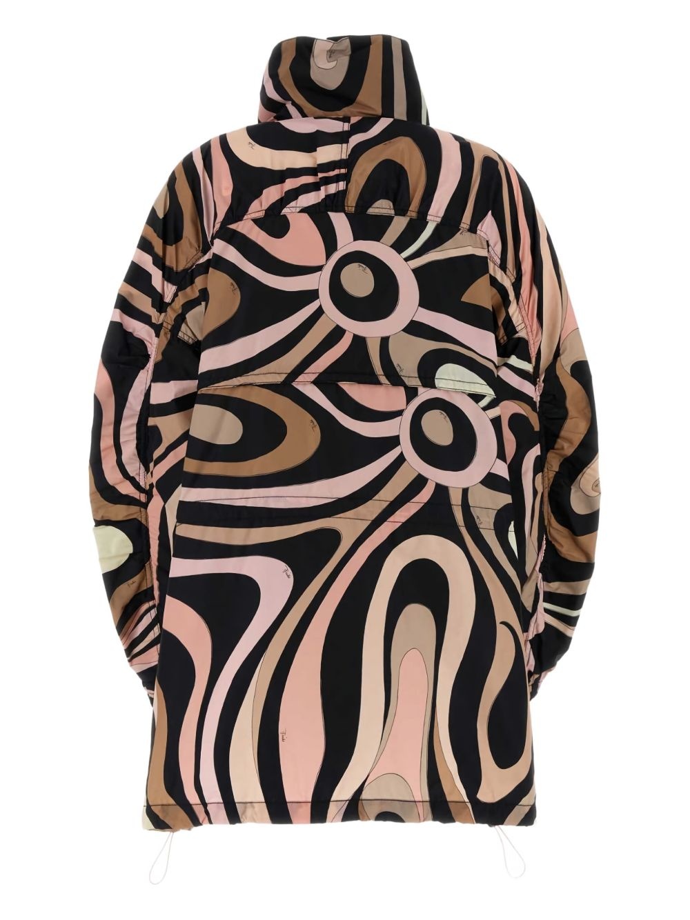 swirled pattern parka - 2