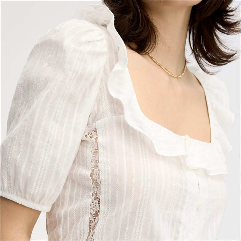 Short Sleeve Peasant Top 4