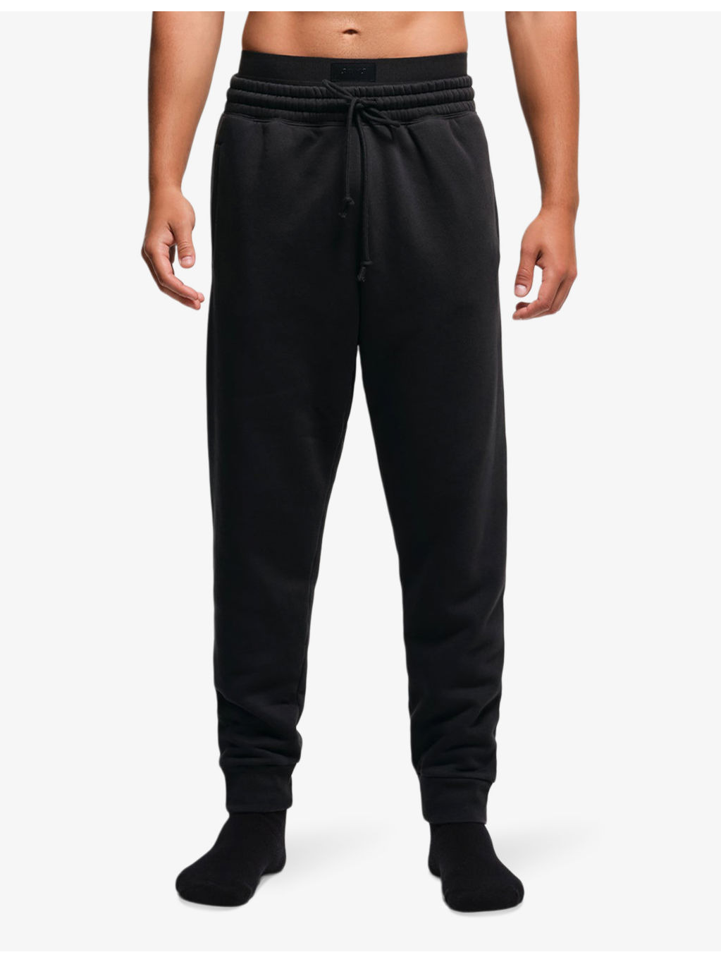 Tapered soft-knit cotton-blend jogging bottoms - 3