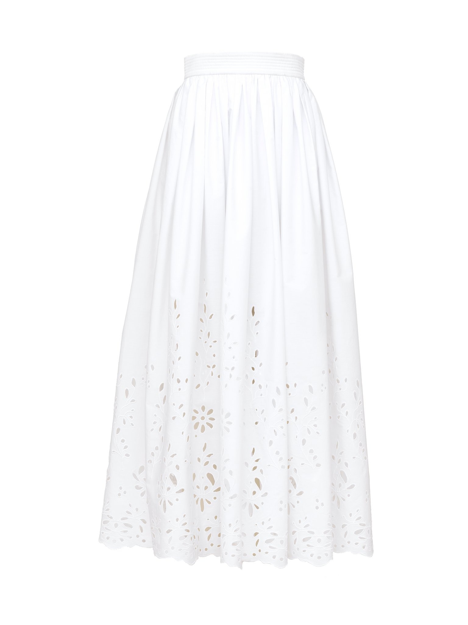 EMBROIDERED MID-LENGTH SKIRT - 1