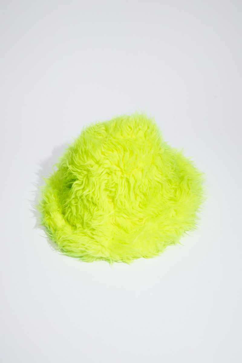 Fuzzy bucket hat - Multi yellow 1