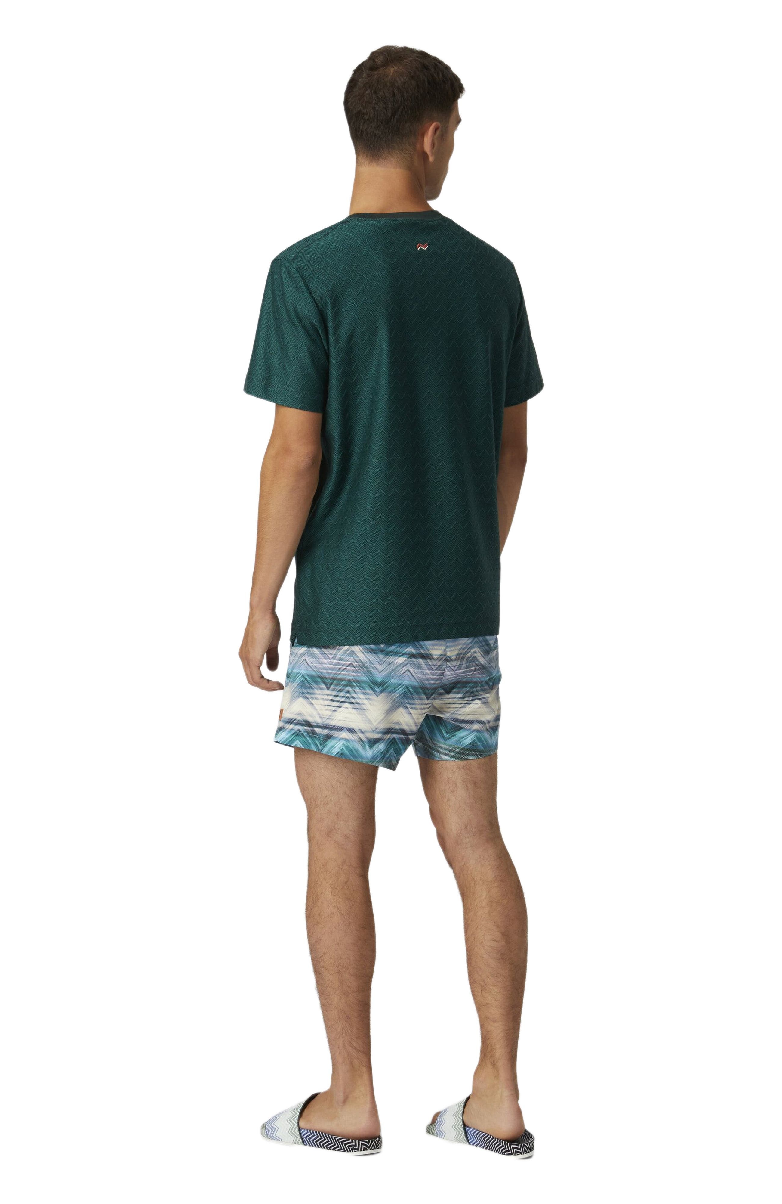 Missoni Swim Shorts With Macro Zig Zag Dégradé Print in Blue at Nordstrom - 3