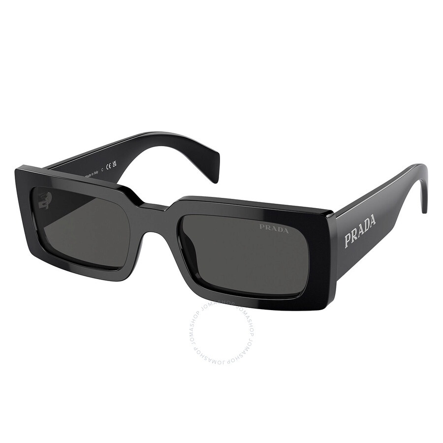 Prada Grey Rectangular Ladies Sunglasses PR A07S 1AB5S0 52 - 1