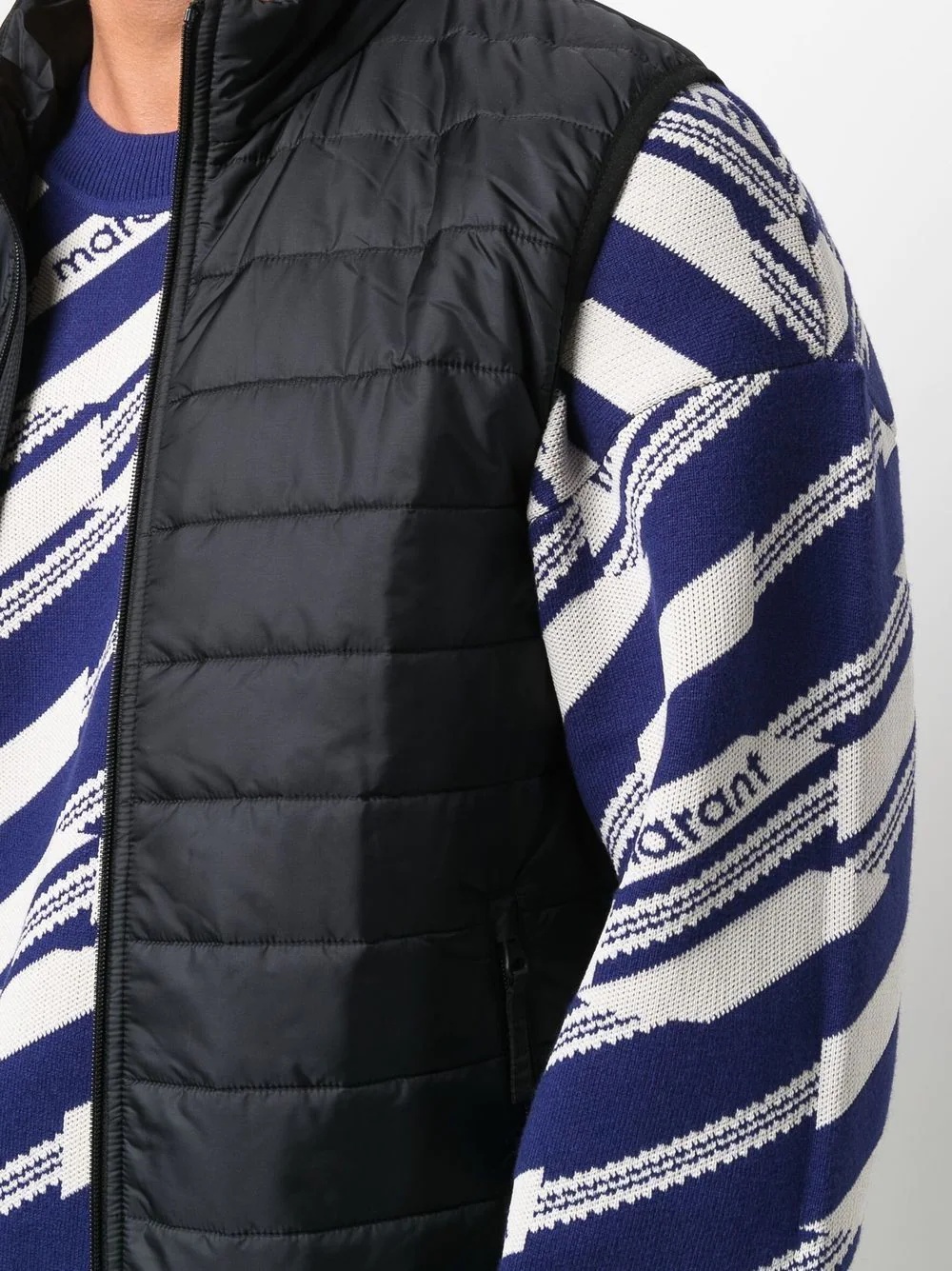 quilted padded gilet - 5