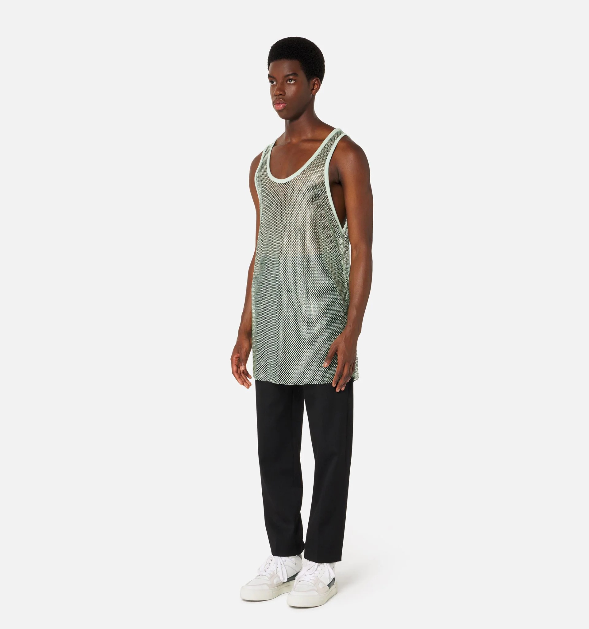 Rhinestones Oversized Tank top - 3