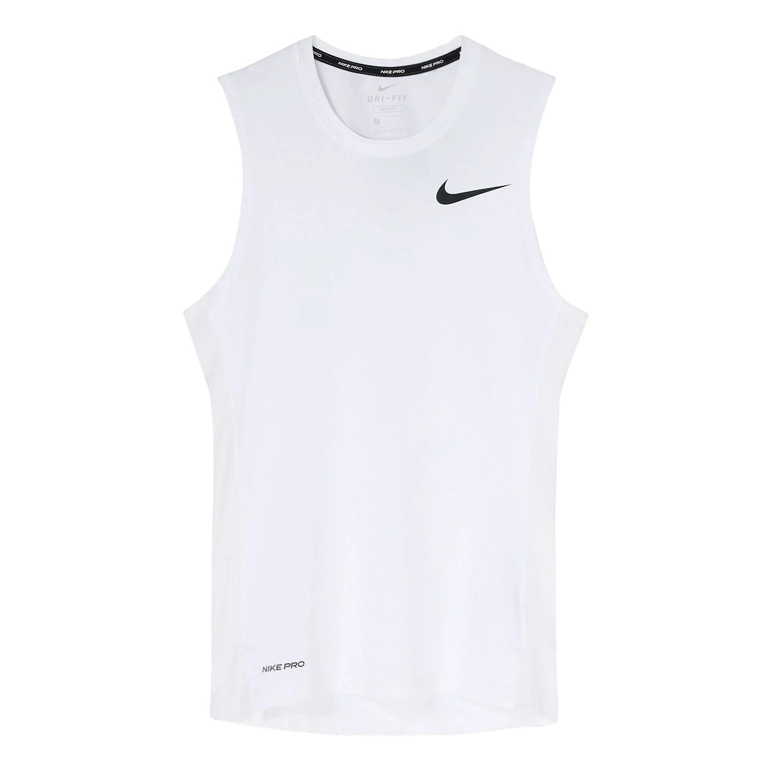 Men's Nike Pro Logo Training Tight White Vest BV5601-100 - 1