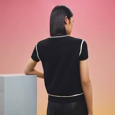 Hermès "Promenade du Matin Remix" short-sleeve twillaine sweater outlook