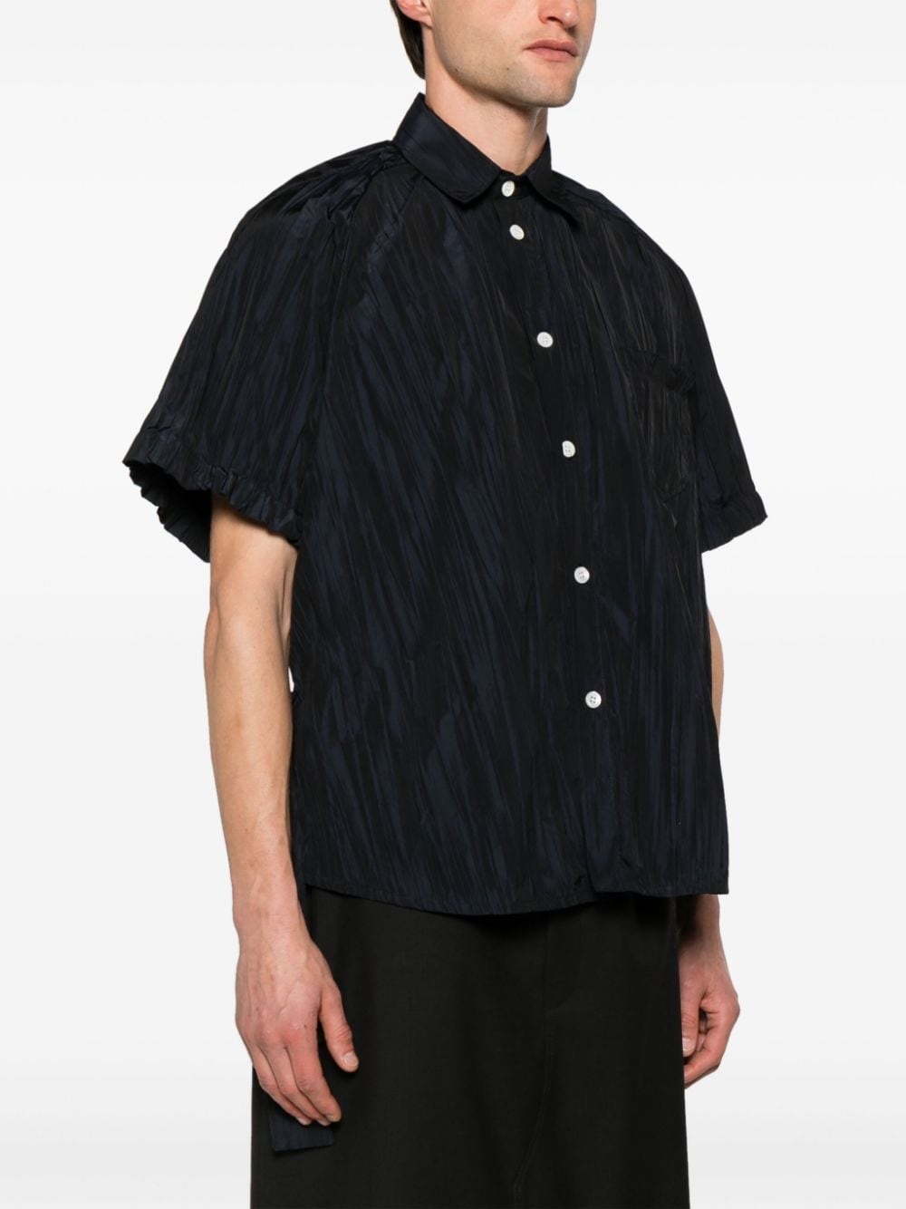 Ven asymmetric plissÃ© shirt - 3