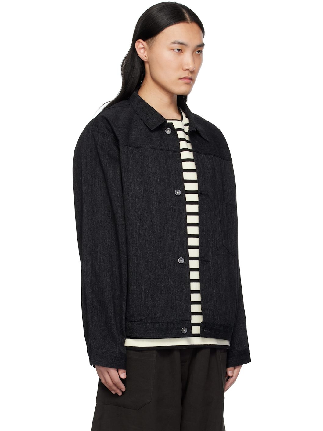 Black Short Denim Jacket - 2