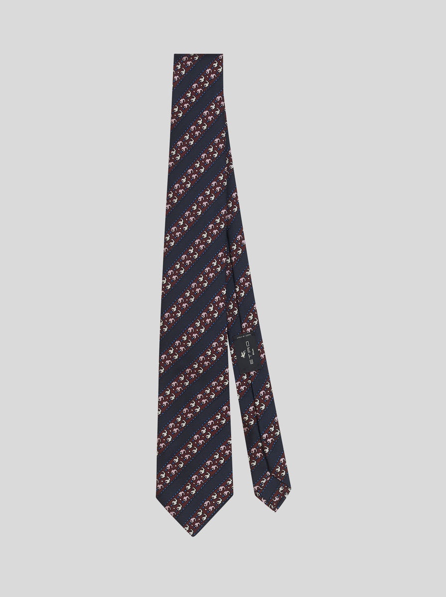 GEOMETRIC PATTERN REGIMENTAL TIE - 1