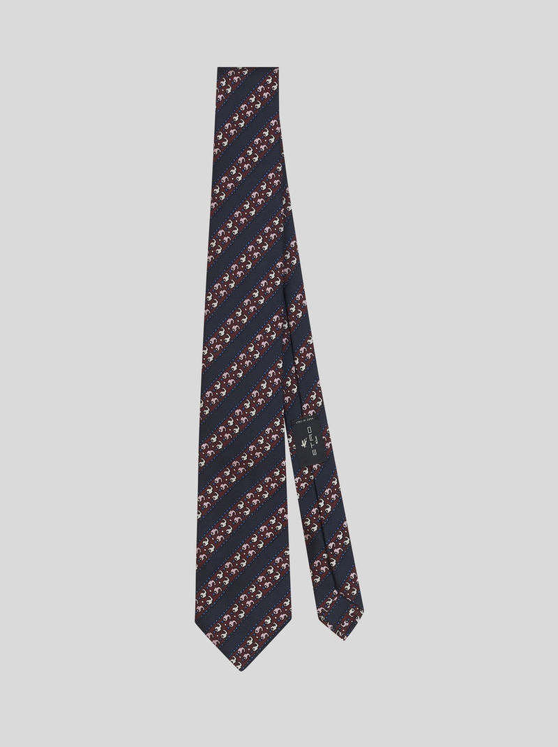 GEOMETRIC PATTERN REGIMENTAL TIE 1