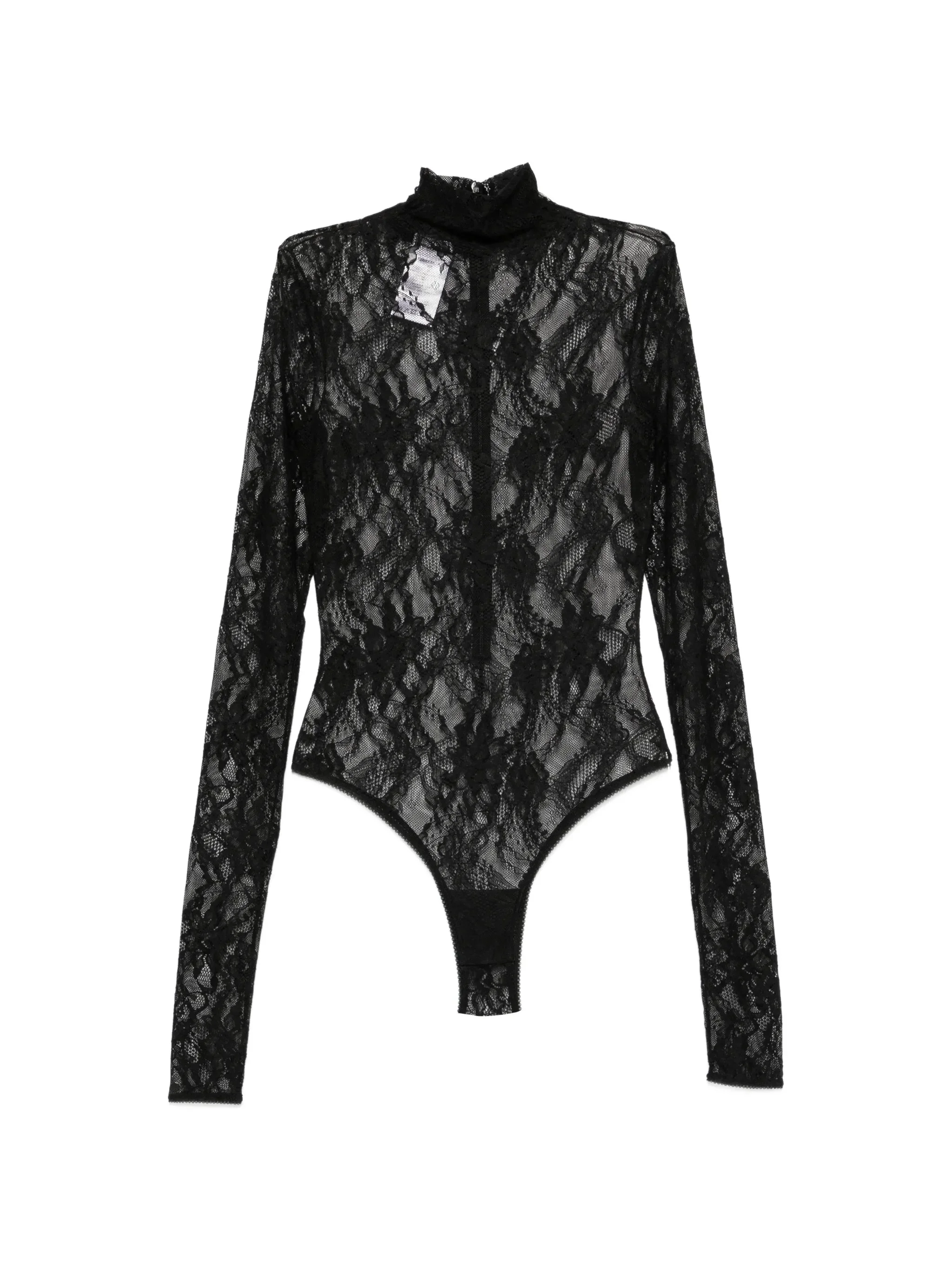 The Andamane Ziggy Lace-patterned High-neck Bodysuit - 1