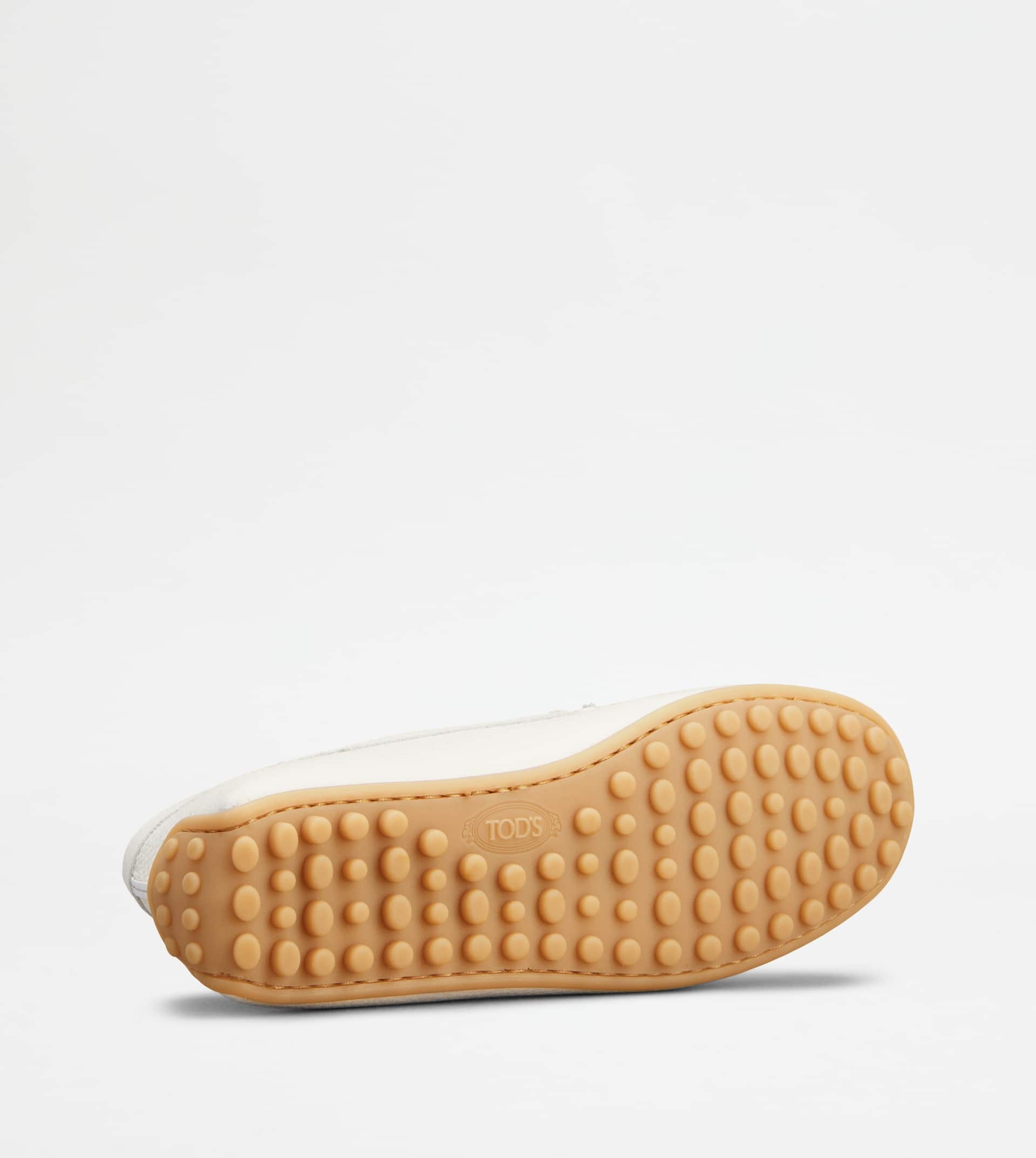 CITY GOMMINO DRIVING SHOES IN LEATHER - OFF WHITE - 4