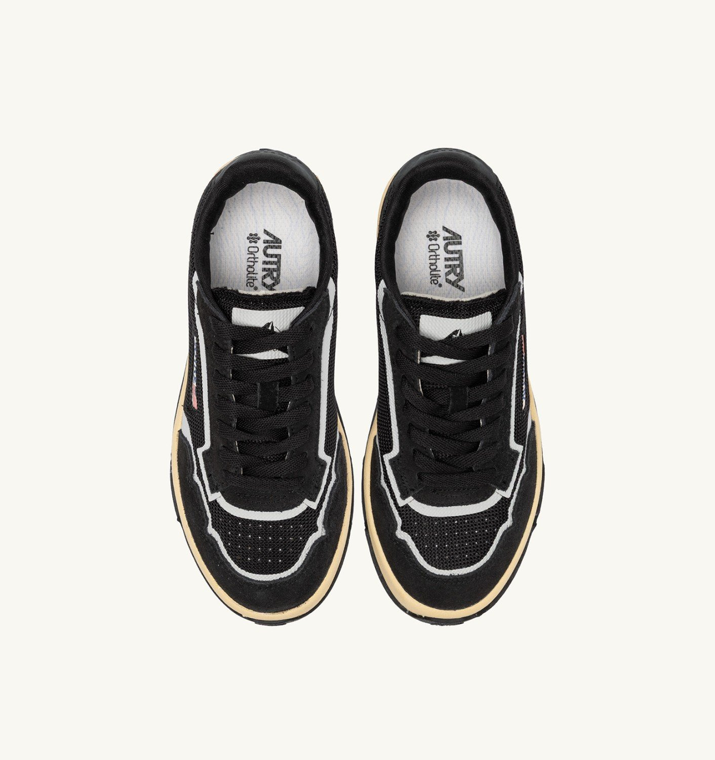 WILDPACE LOW SNEAKERS IN BLACK MESH AND SUEDE - 5