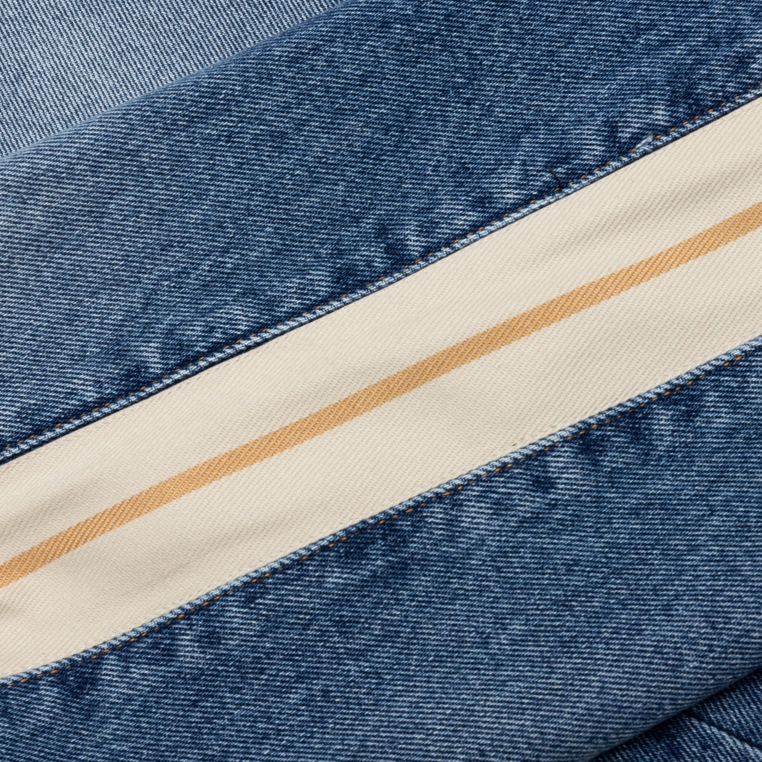 PALM ANGELS INDIGO TRACK DENIM PANTS - LIGHT BLUE - 4