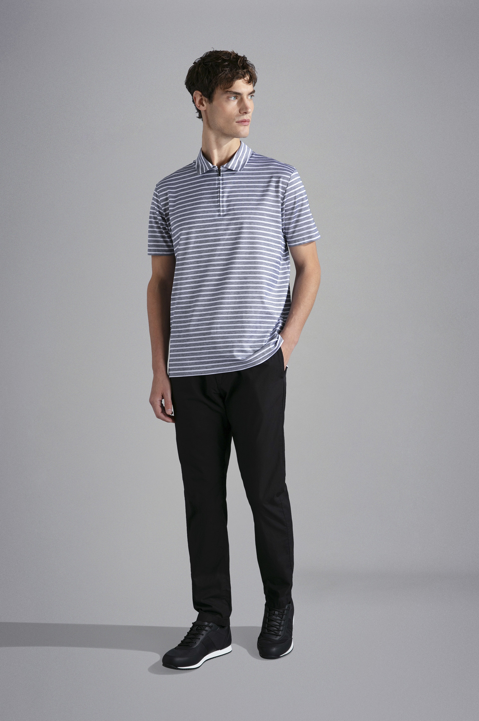 ULTRA-LIGHT POPLIN COTTON CHINO TROUSERS - 2