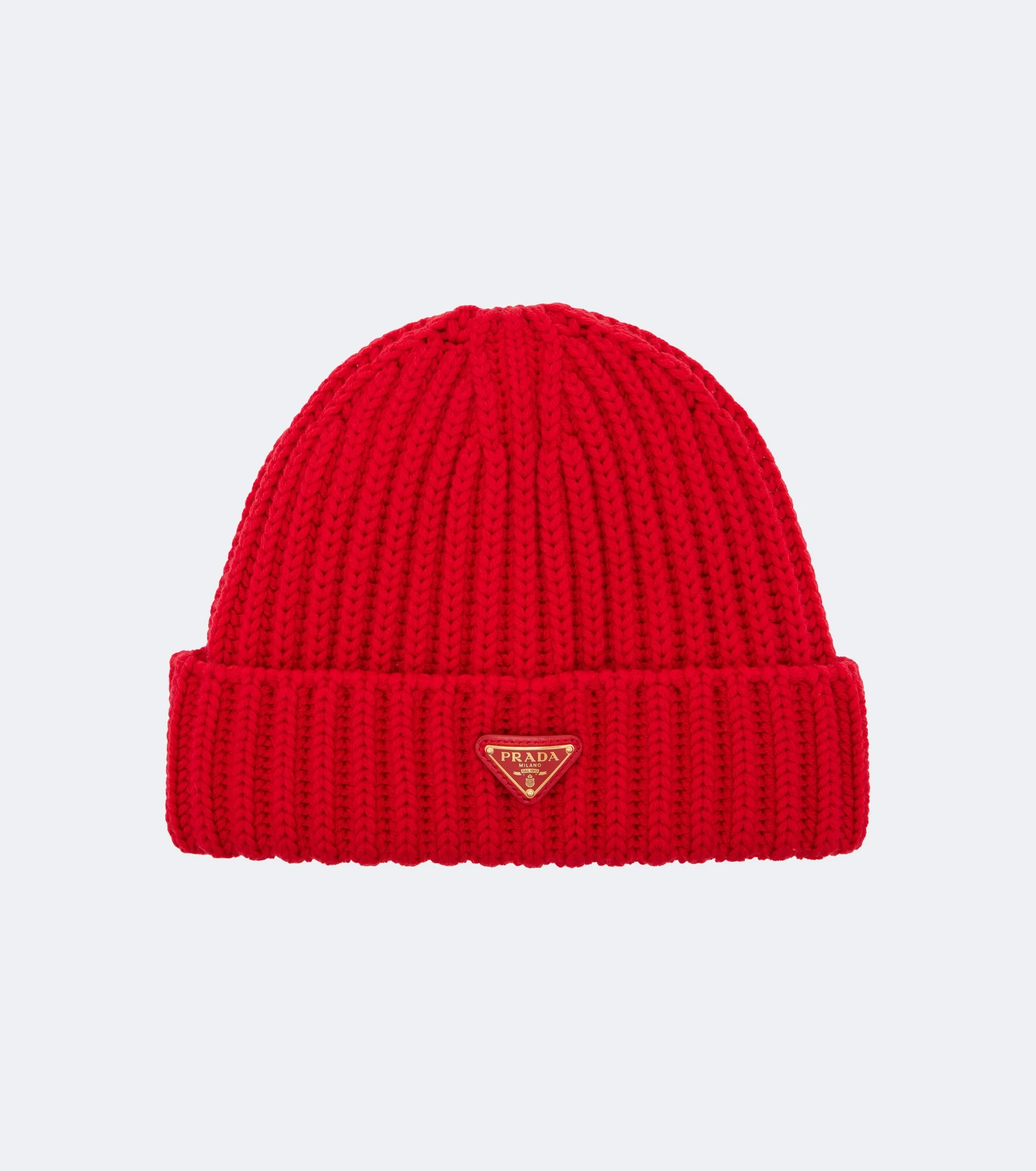 Ribbed-knit virgin wool beanie - 1